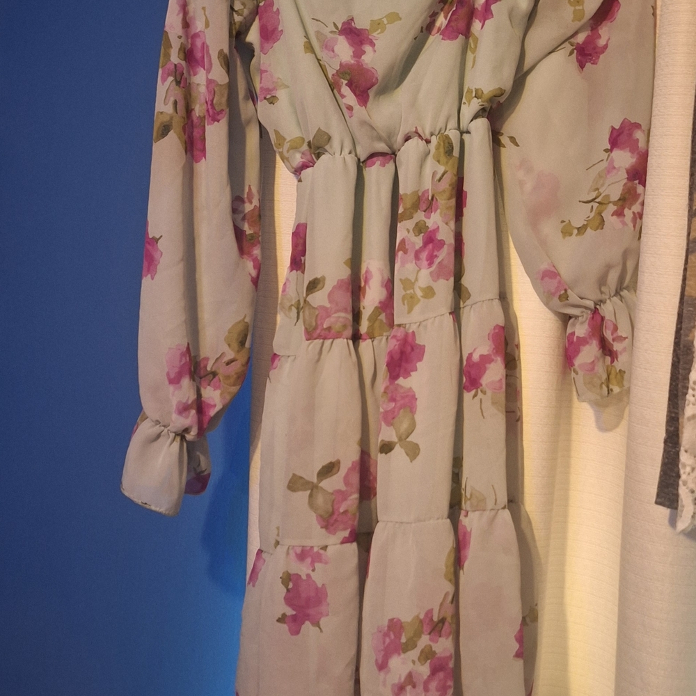 Floral Long Sleeve Dress